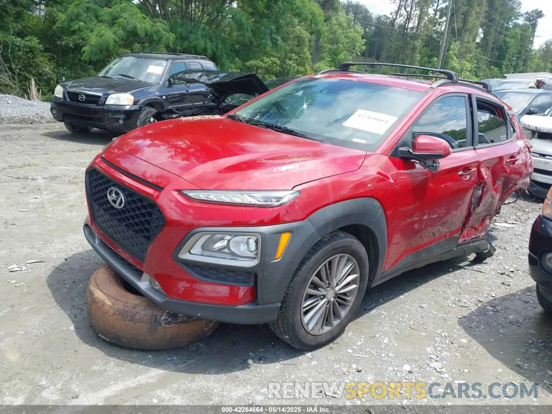 2 fotografías del automóvil dañado KM8K62AAXMU613795 HYUNDAI KONA 2021