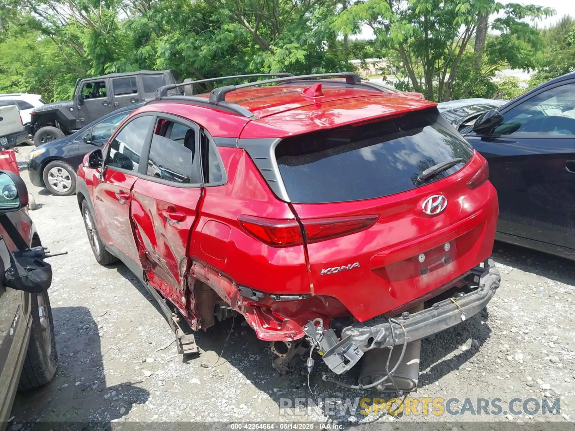 3 fotografías del automóvil dañado KM8K62AAXMU613795 HYUNDAI KONA 2021