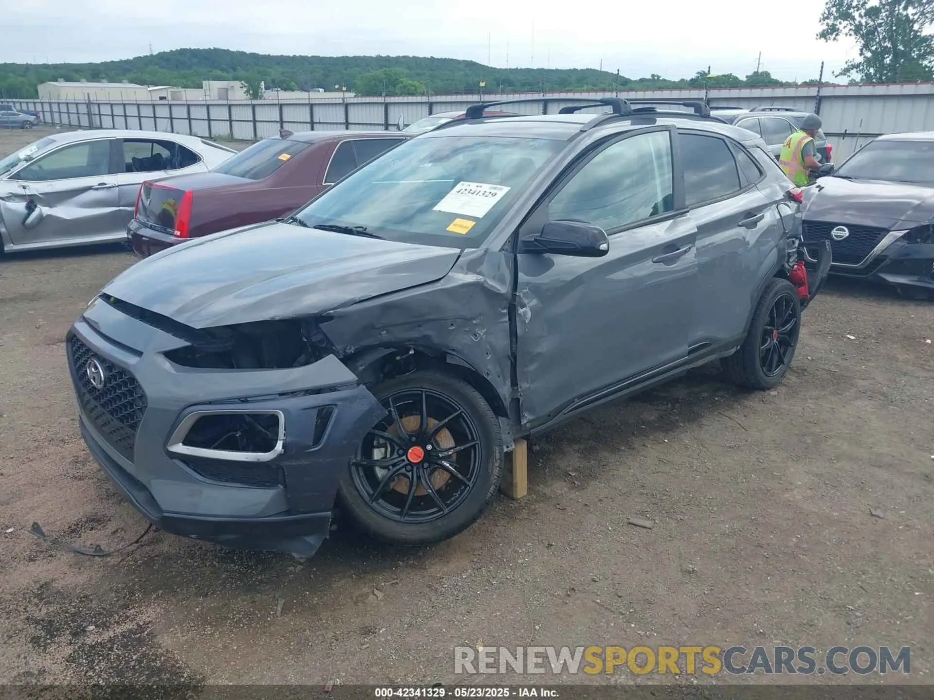 2 fotografías del automóvil dañado KM8K63A51MU693044 HYUNDAI KONA 2021