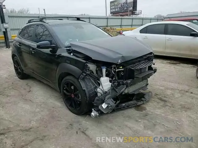 11 fotografías del automóvil dañado KM8K63A52MU691450 HYUNDAI KONA 2021