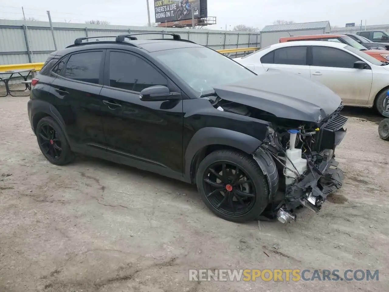 4 fotografías del automóvil dañado KM8K63A52MU691450 HYUNDAI KONA 2021