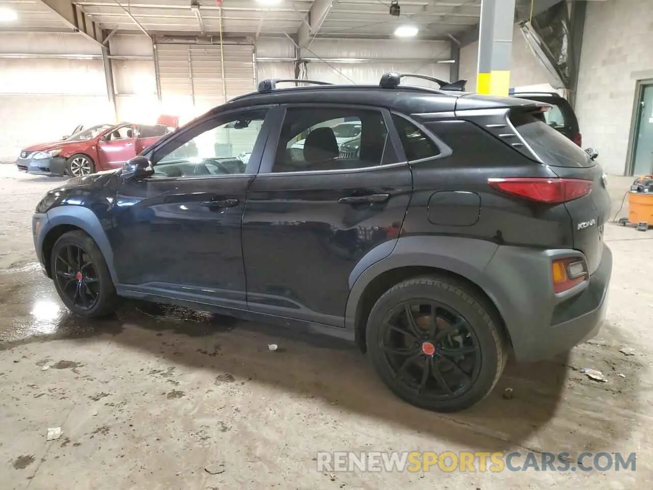 2 fotografías del automóvil dañado KM8K6CA50MU727491 HYUNDAI KONA 2021