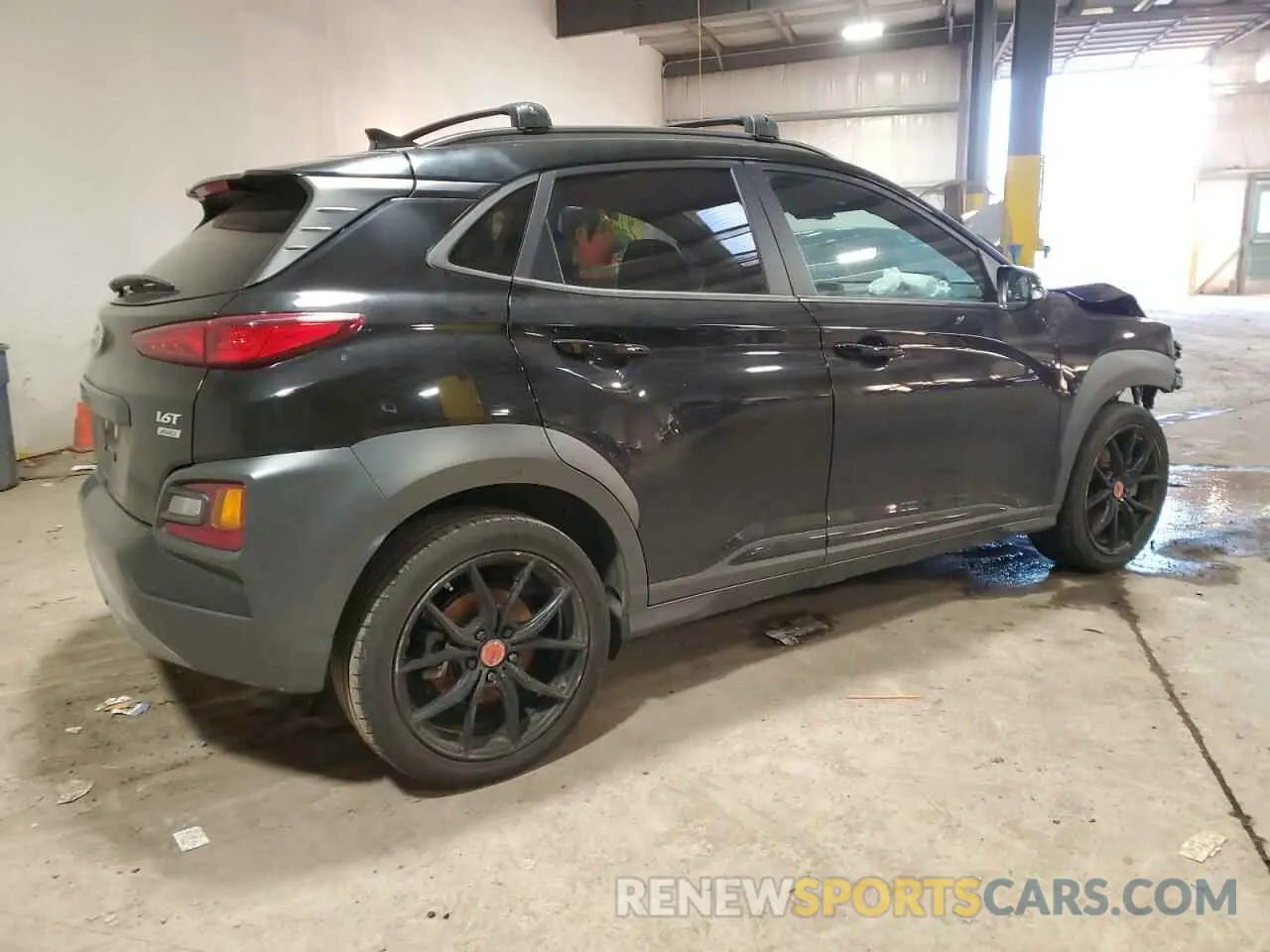 3 fotografías del automóvil dañado KM8K6CA50MU727491 HYUNDAI KONA 2021