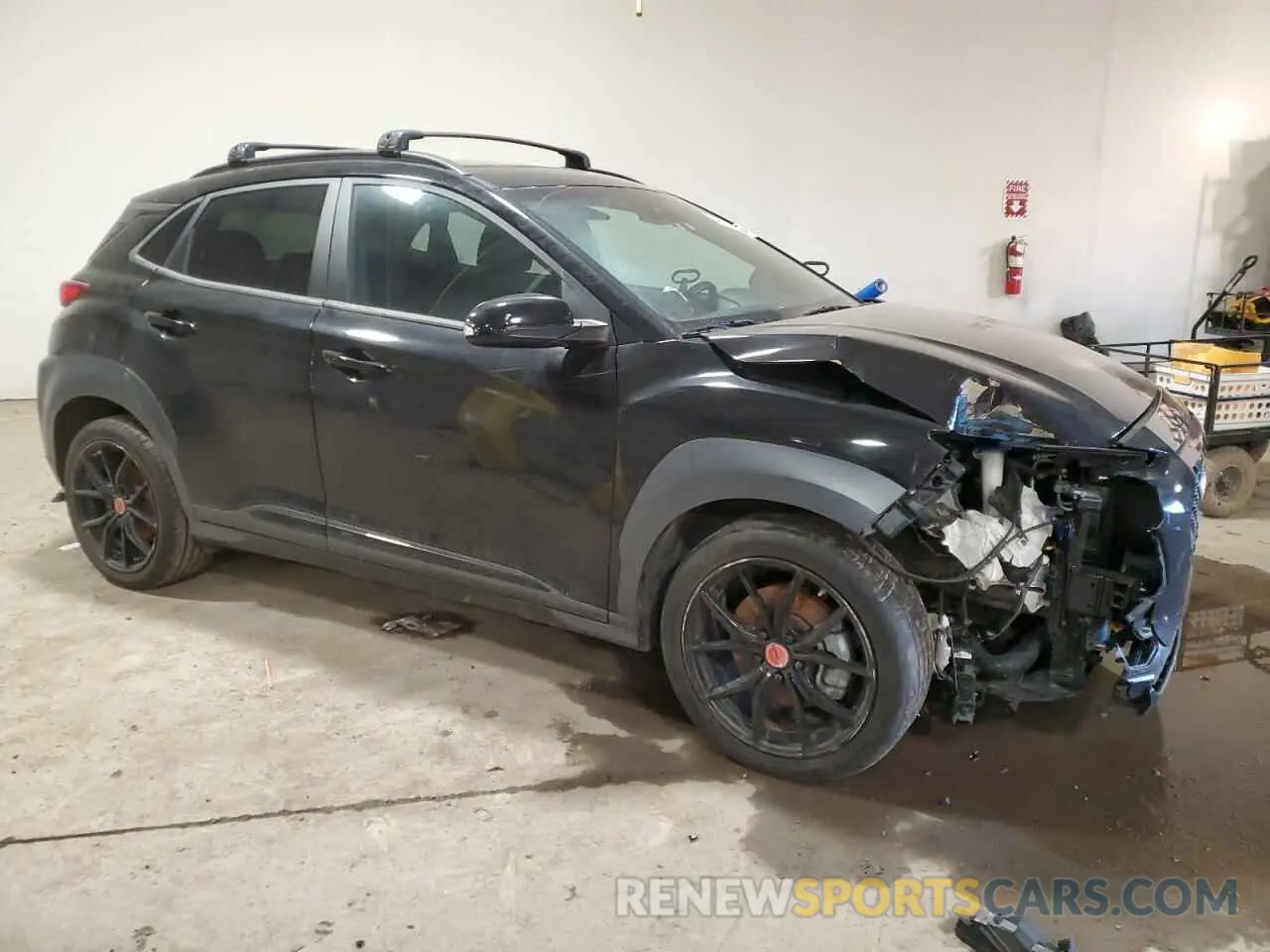 4 fotografías del automóvil dañado KM8K6CA50MU727491 HYUNDAI KONA 2021