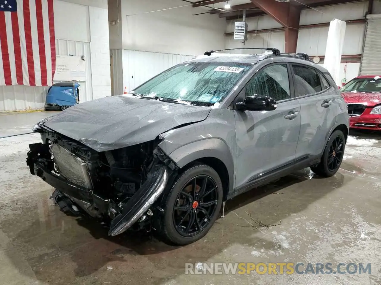 1 fotografías del automóvil dañado KM8K6CA57MU734681 HYUNDAI KONA 2021
