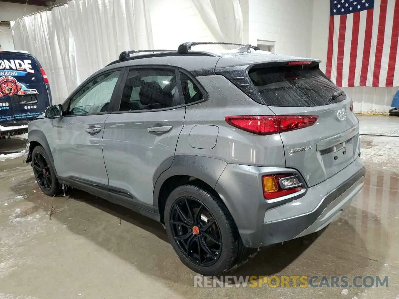 2 fotografías del automóvil dañado KM8K6CA57MU734681 HYUNDAI KONA 2021