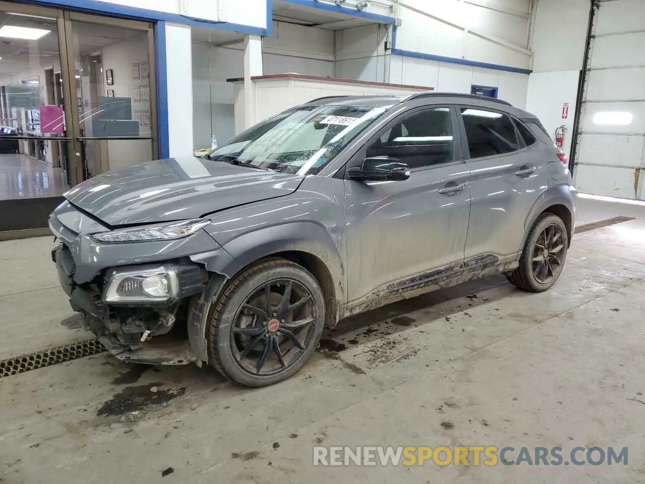 1 fotografías del automóvil dañado KM8K6CA5XMU710083 HYUNDAI KONA 2021