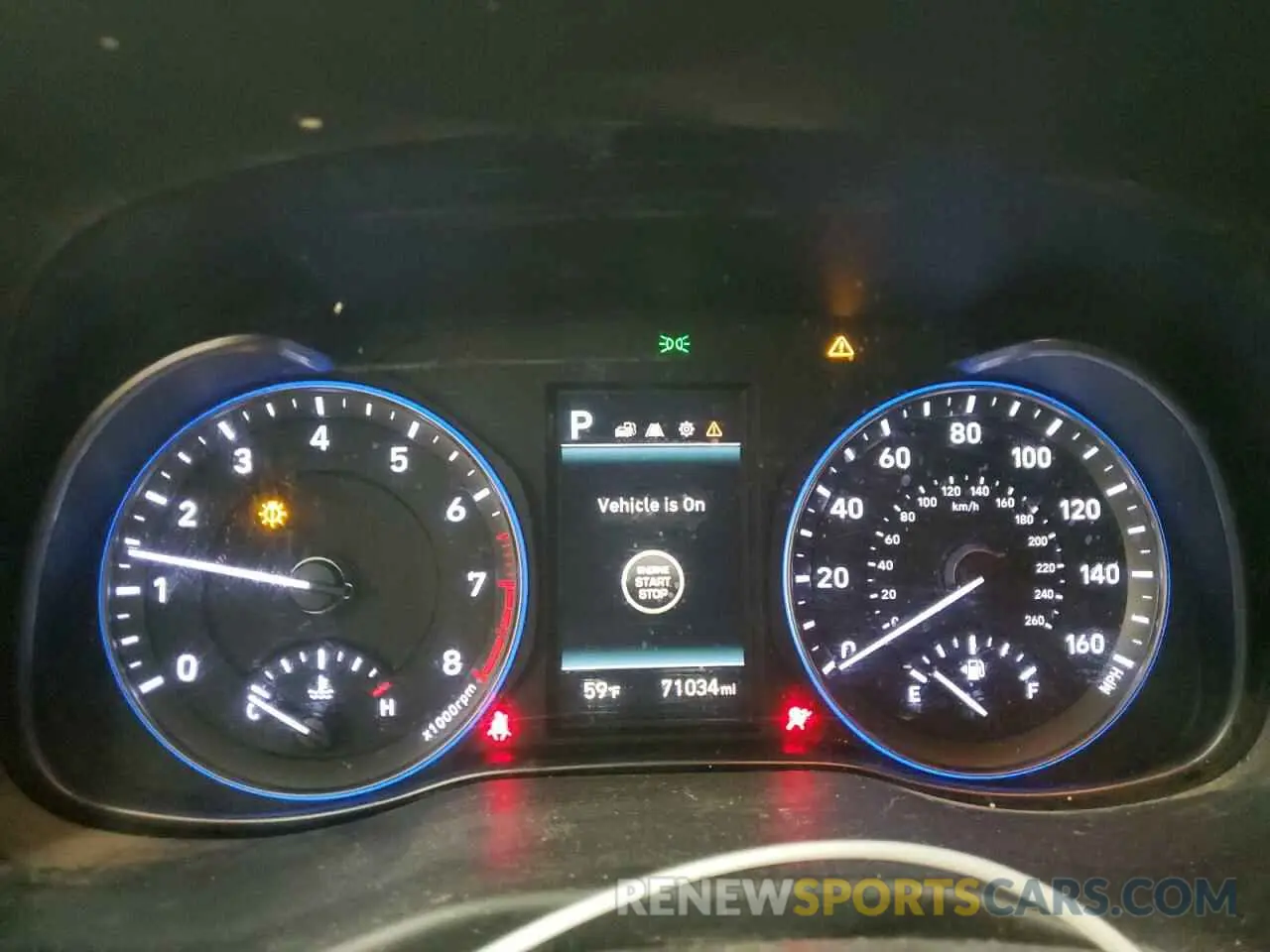 9 fotografías del automóvil dañado KM8K6CA5XMU710083 HYUNDAI KONA 2021