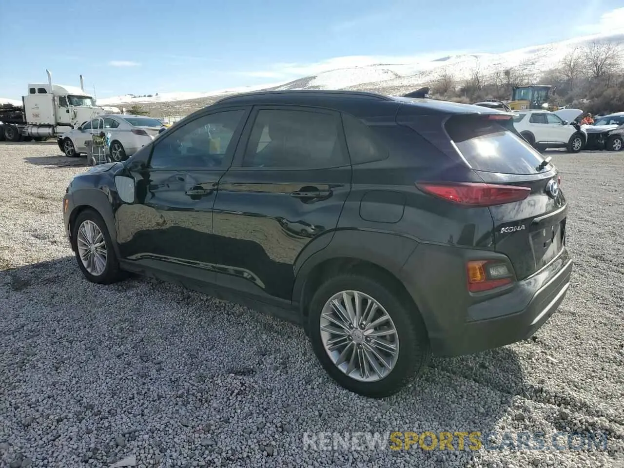 2 fotografías del automóvil dañado KM8K6CAA1MU742059 HYUNDAI KONA 2021