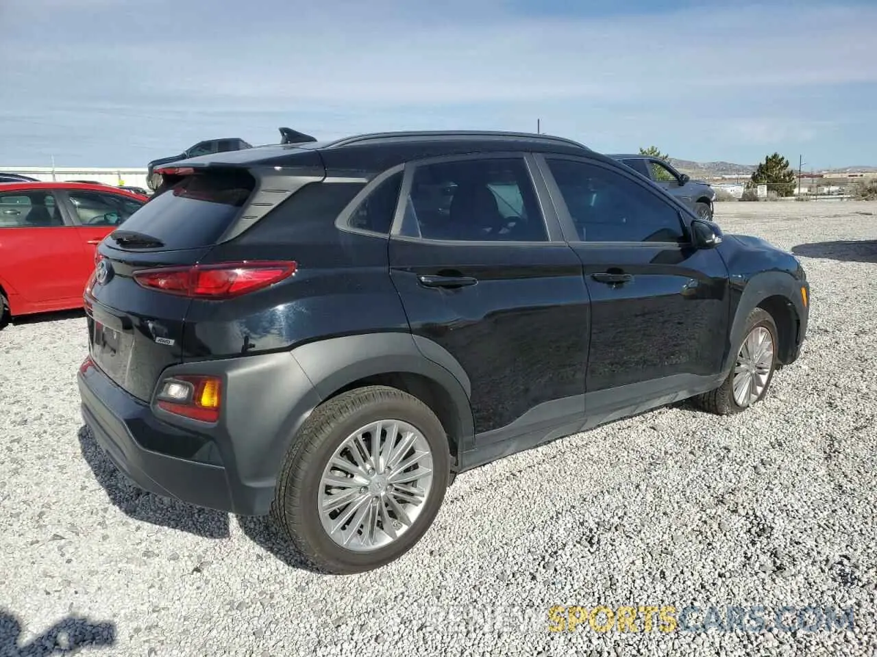 3 fotografías del automóvil dañado KM8K6CAA1MU742059 HYUNDAI KONA 2021