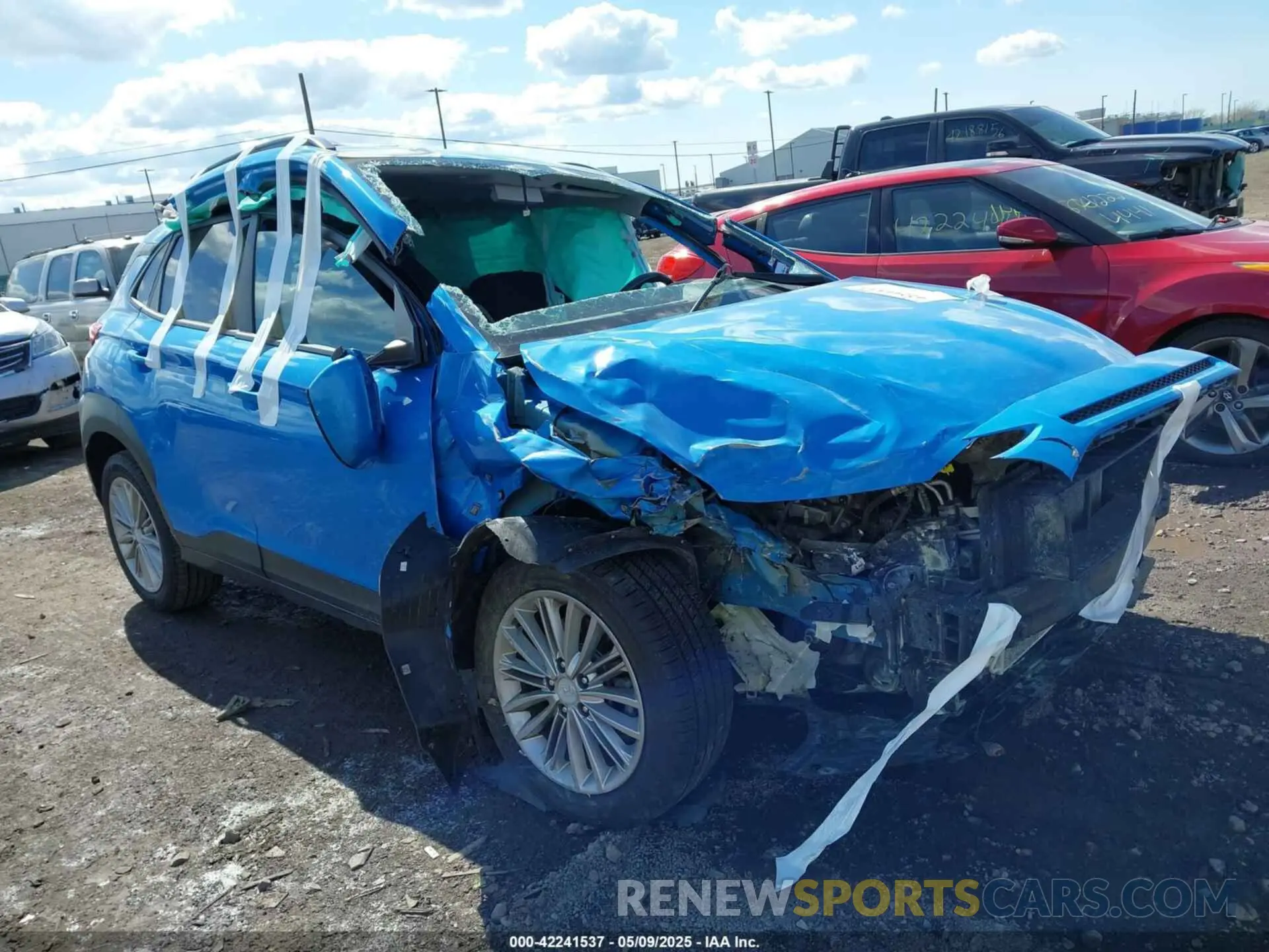 1 fotografías del automóvil dañado KM8K6CAA2MU621430 HYUNDAI KONA 2021