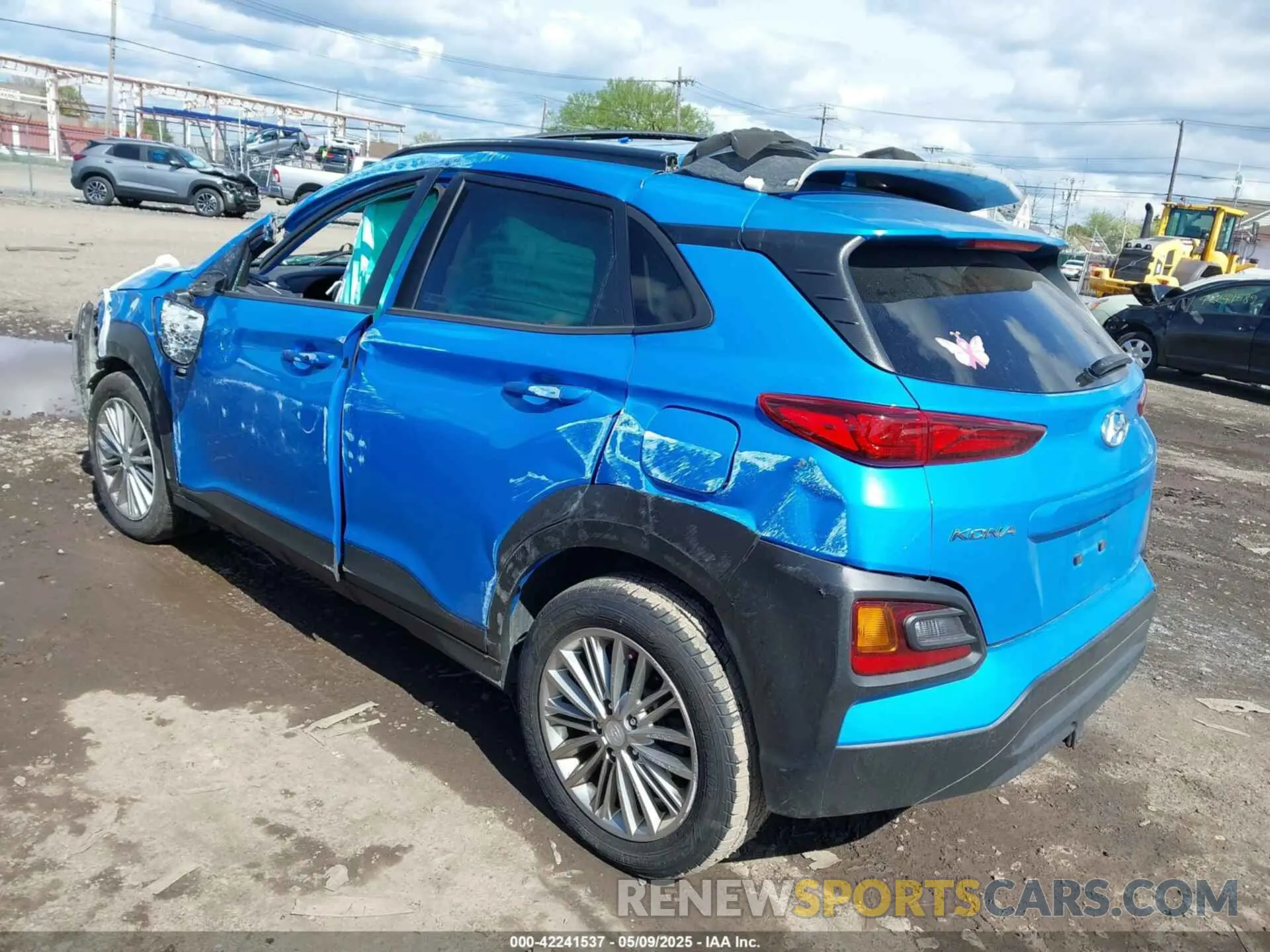 3 fotografías del automóvil dañado KM8K6CAA2MU621430 HYUNDAI KONA 2021
