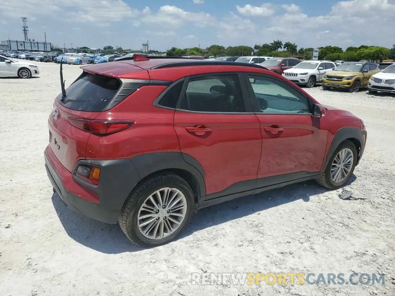 3 fotografías del automóvil dañado KM8K6CAA4MU745764 HYUNDAI KONA 2021