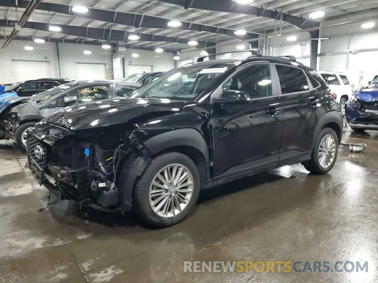 1 fotografías del automóvil dañado KM8K6CAA9MU704921 HYUNDAI KONA 2021