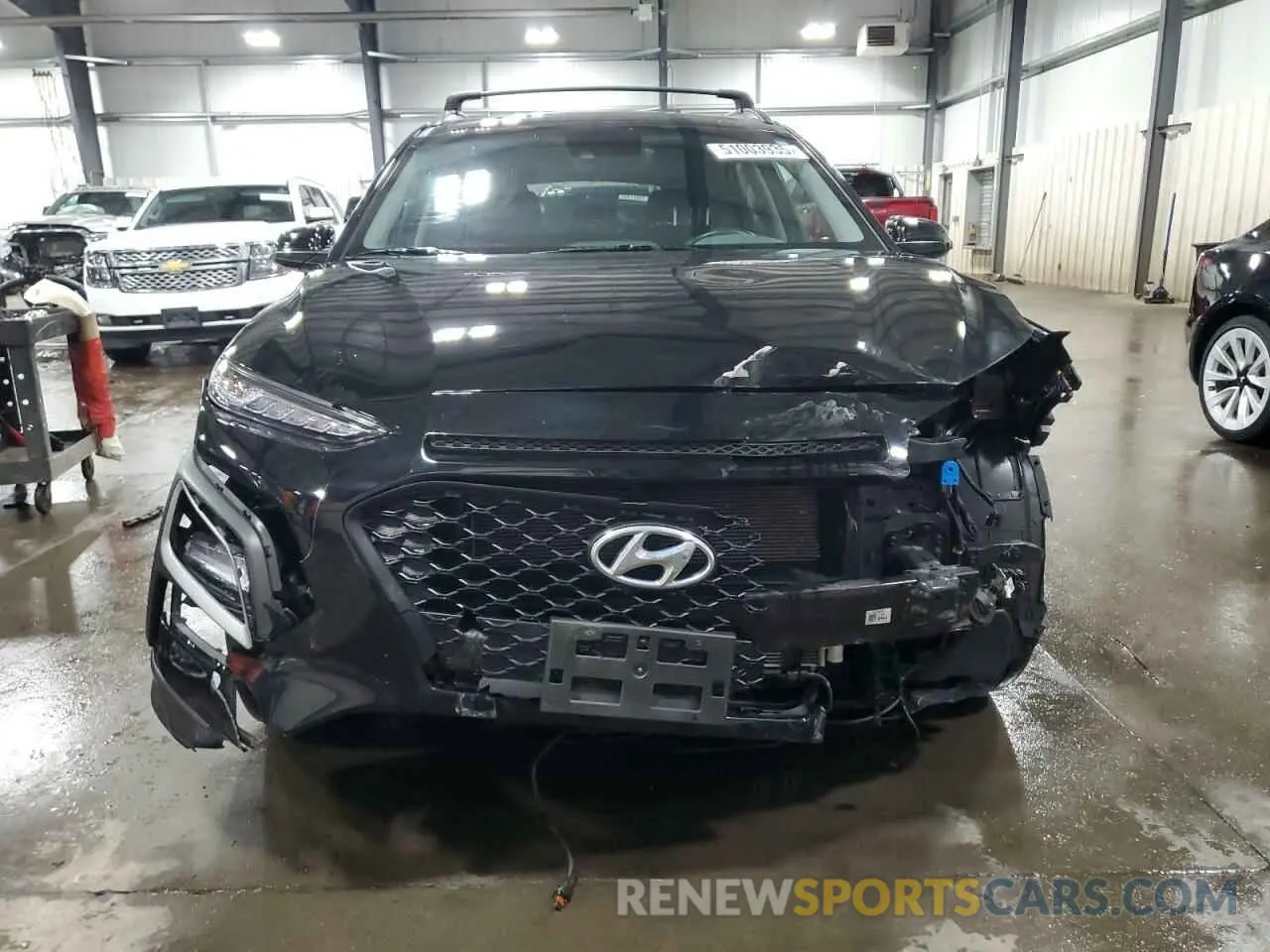 5 fotografías del automóvil dañado KM8K6CAA9MU704921 HYUNDAI KONA 2021