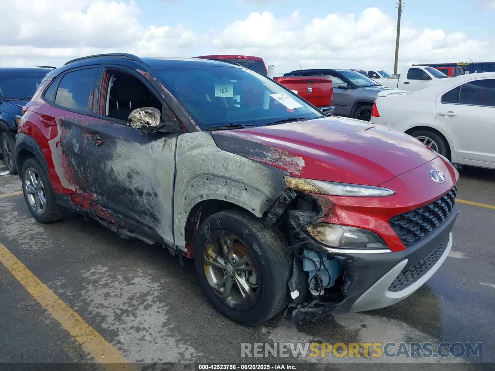 1 fotografías del automóvil dañado 0KM8K62ABNU760767 HYUNDAI KONA 2022