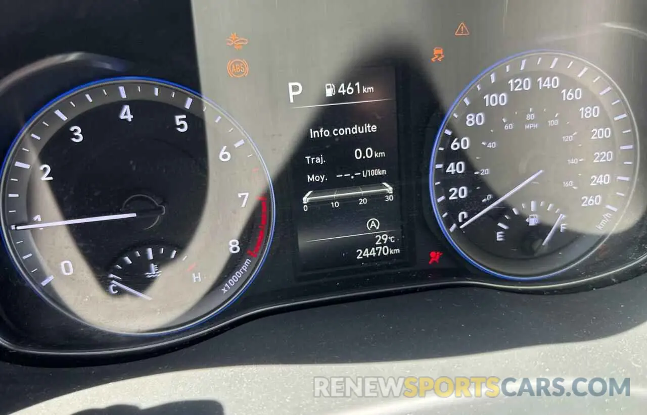 8 fotografías del automóvil dañado KM8K12AB8NU846180 HYUNDAI KONA 2022