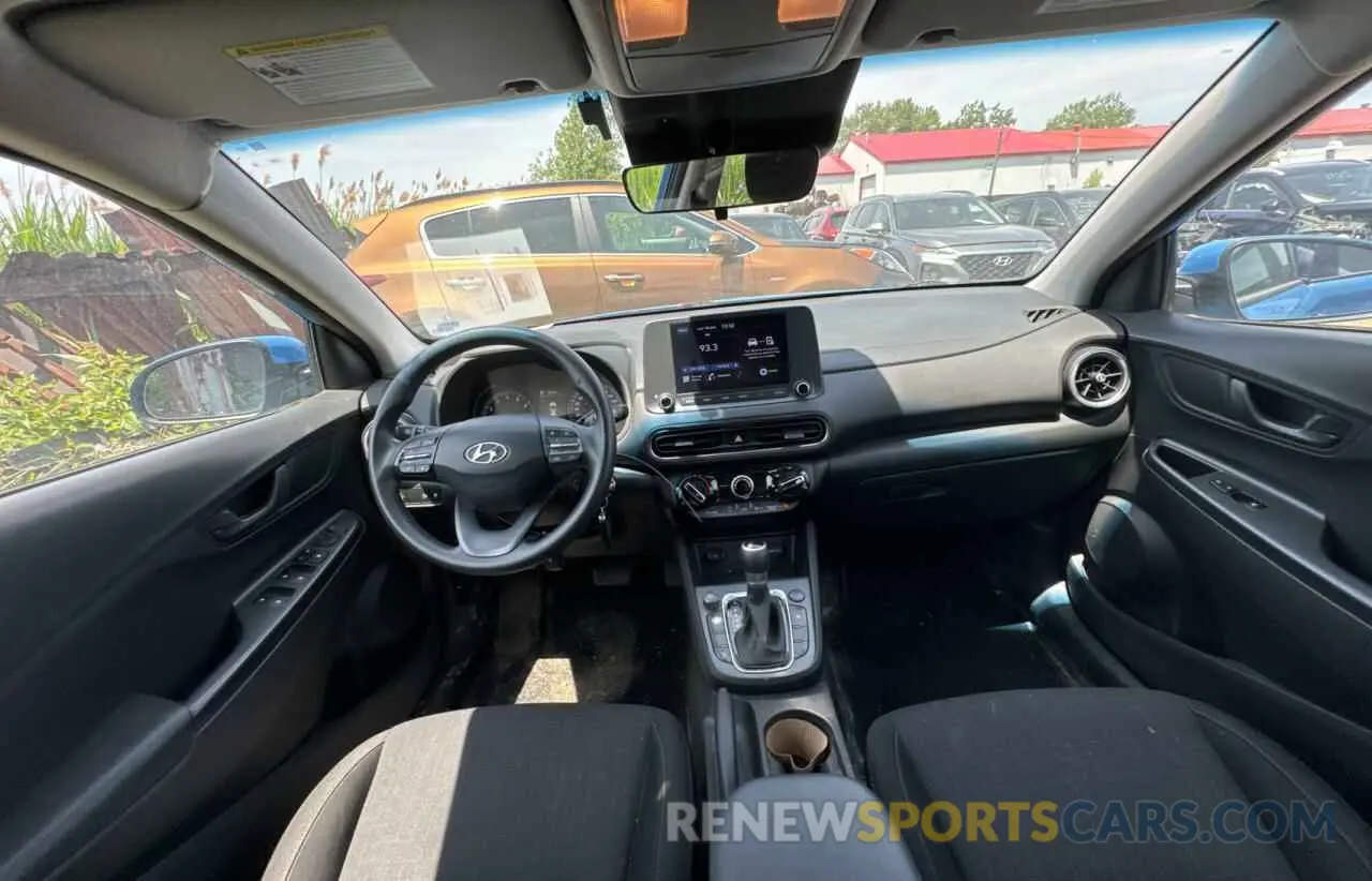 9 fotografías del automóvil dañado KM8K12AB8NU846180 HYUNDAI KONA 2022