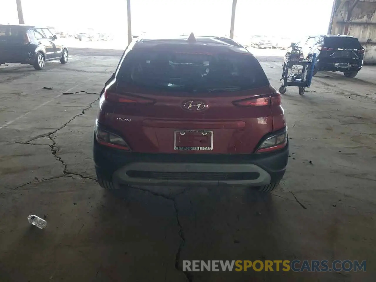 6 fotografías del automóvil dañado KM8K22AB2NU877731 HYUNDAI KONA 2022