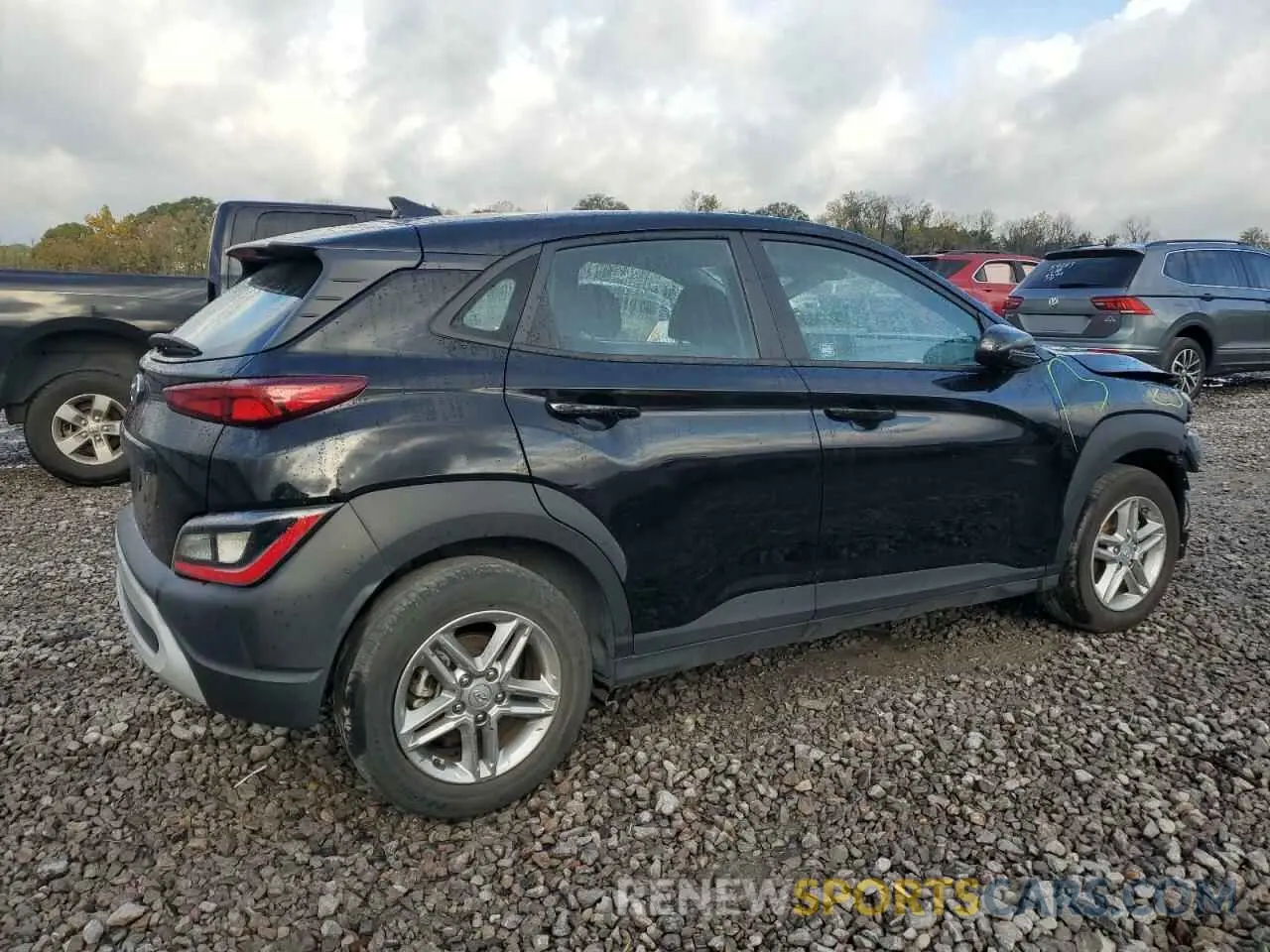 3 fotografías del automóvil dañado KM8K22AB5NU768552 HYUNDAI KONA 2022