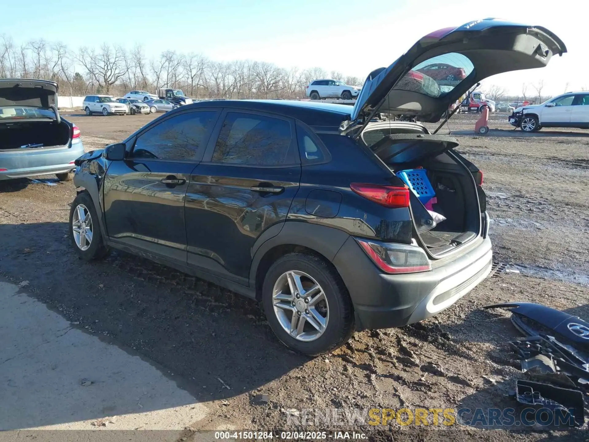 3 fotografías del automóvil dañado KM8K22AB9NU875233 HYUNDAI KONA 2022