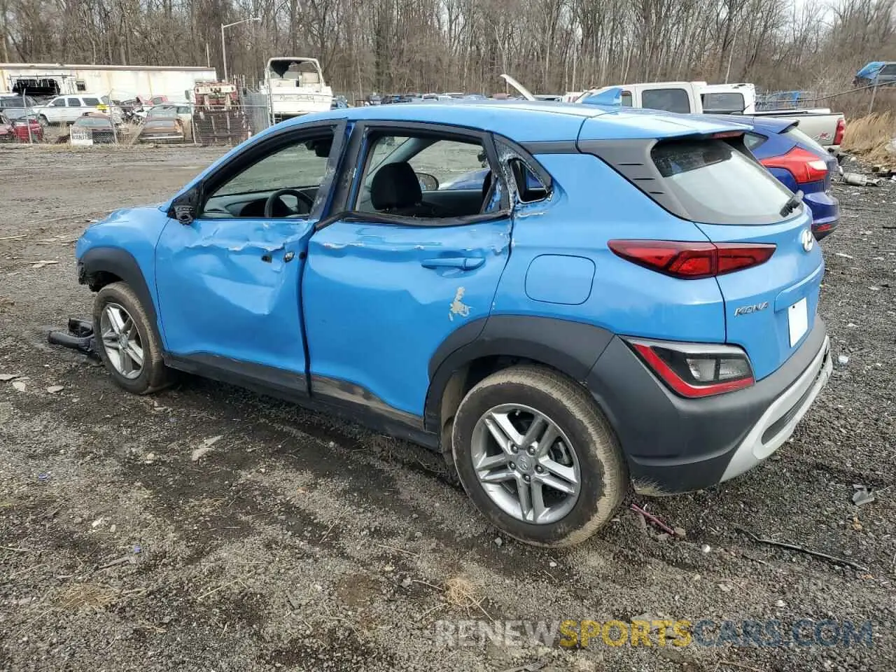 2 fotografías del automóvil dañado KM8K22ABXNU786951 HYUNDAI KONA 2022