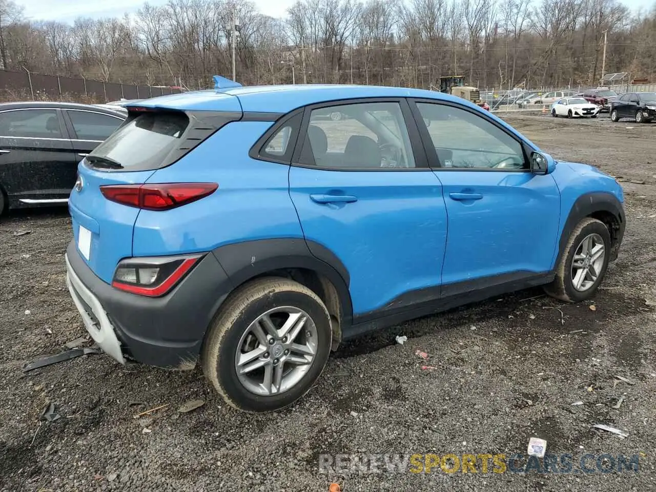 3 fotografías del automóvil dañado KM8K22ABXNU786951 HYUNDAI KONA 2022