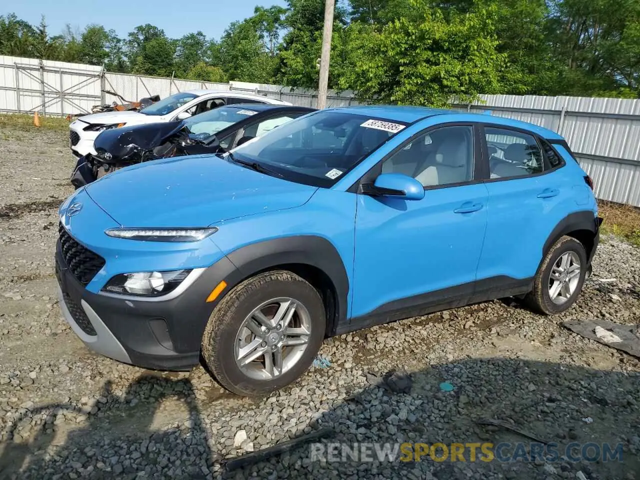 1 fotografías del automóvil dañado KM8K2CAB0NU866281 HYUNDAI KONA 2022