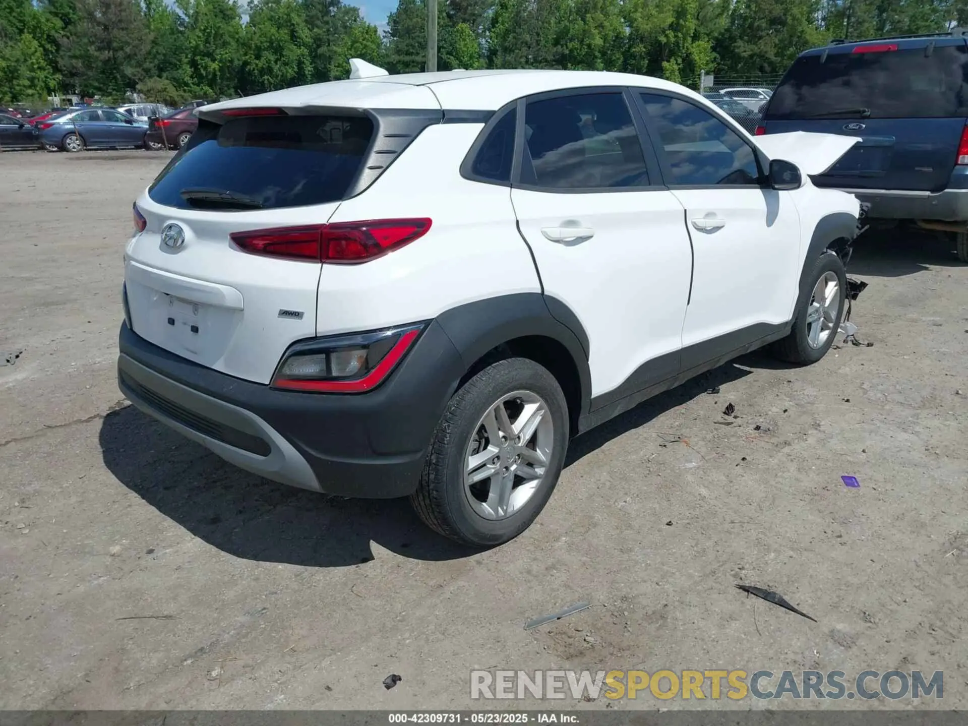 4 fotografías del automóvil dañado KM8K2CAB1NU825562 HYUNDAI KONA 2022