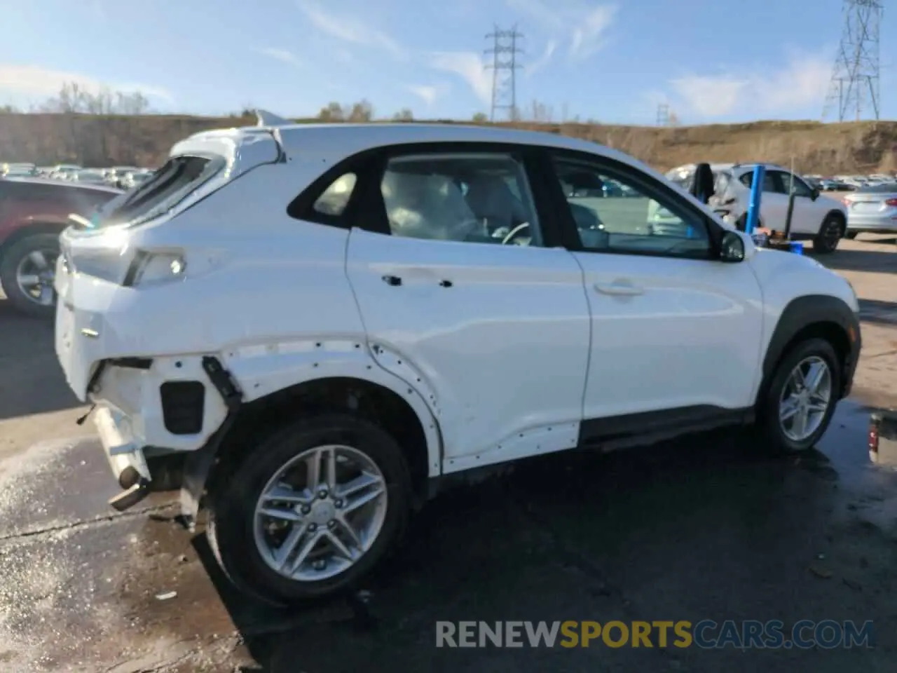 3 fotografías del automóvil dañado KM8K2CAB1NU830115 HYUNDAI KONA 2022
