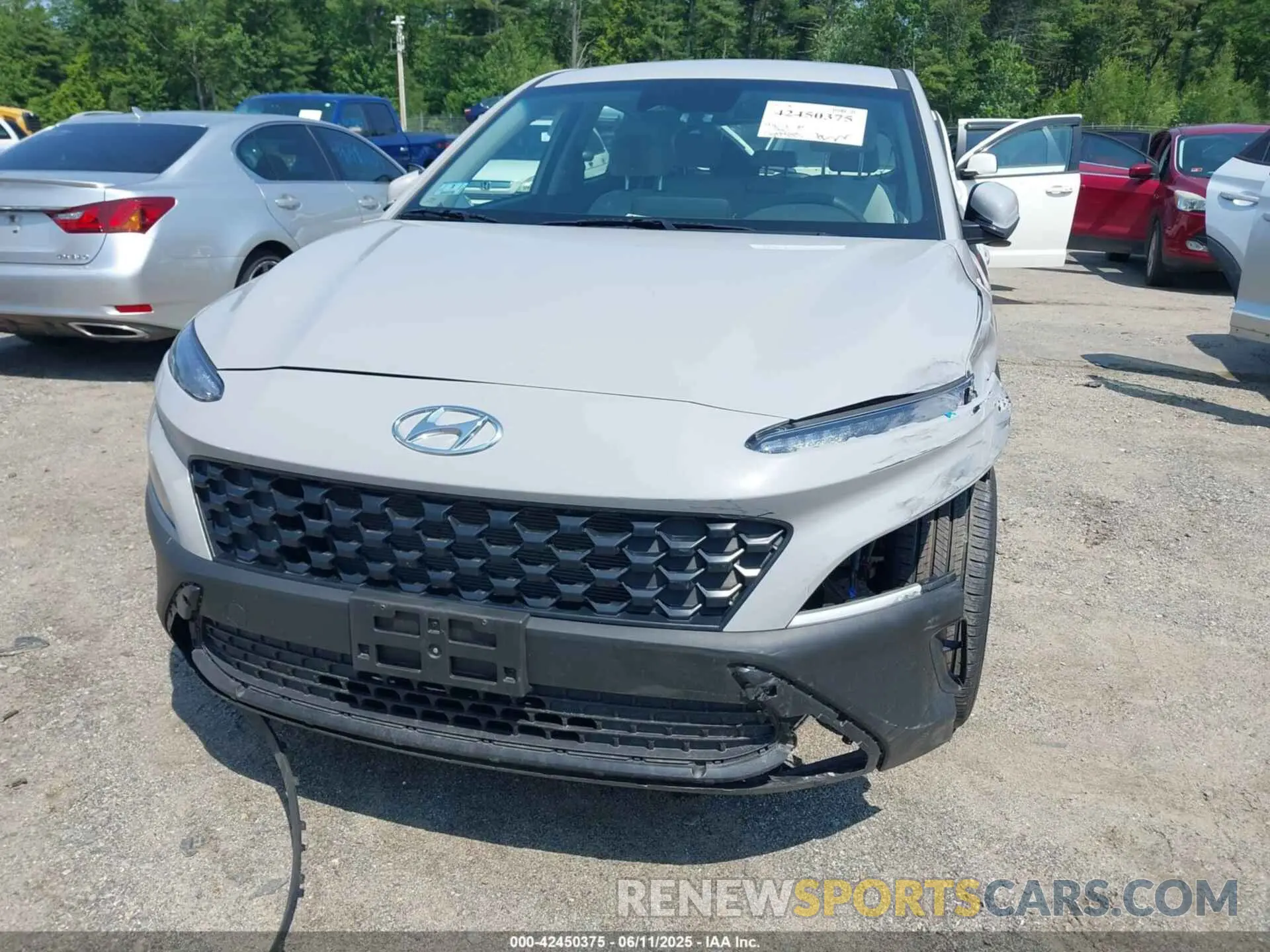 12 fotografías del automóvil dañado KM8K2CAB2NU880697 HYUNDAI KONA 2022