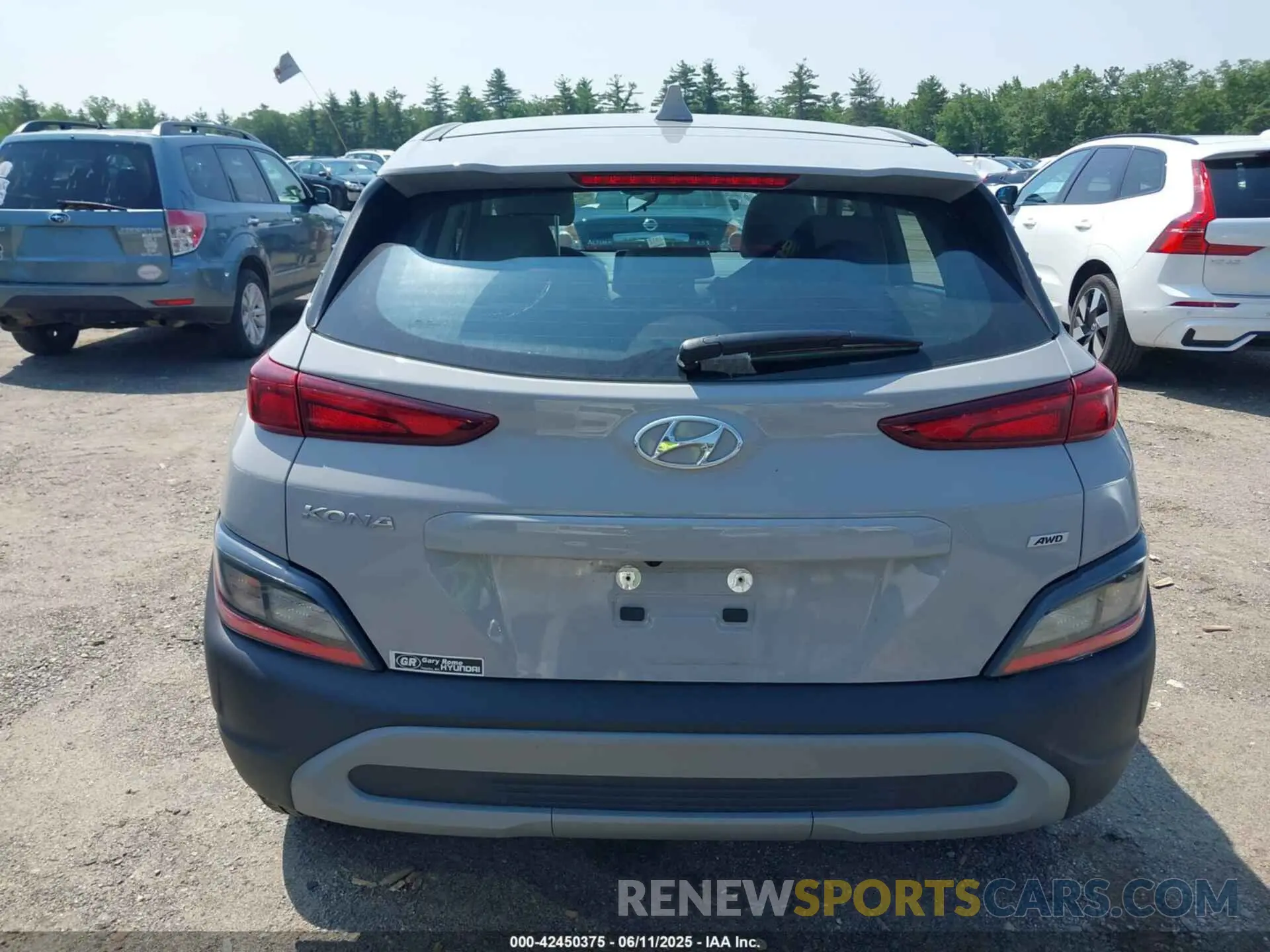 17 fotografías del automóvil dañado KM8K2CAB2NU880697 HYUNDAI KONA 2022