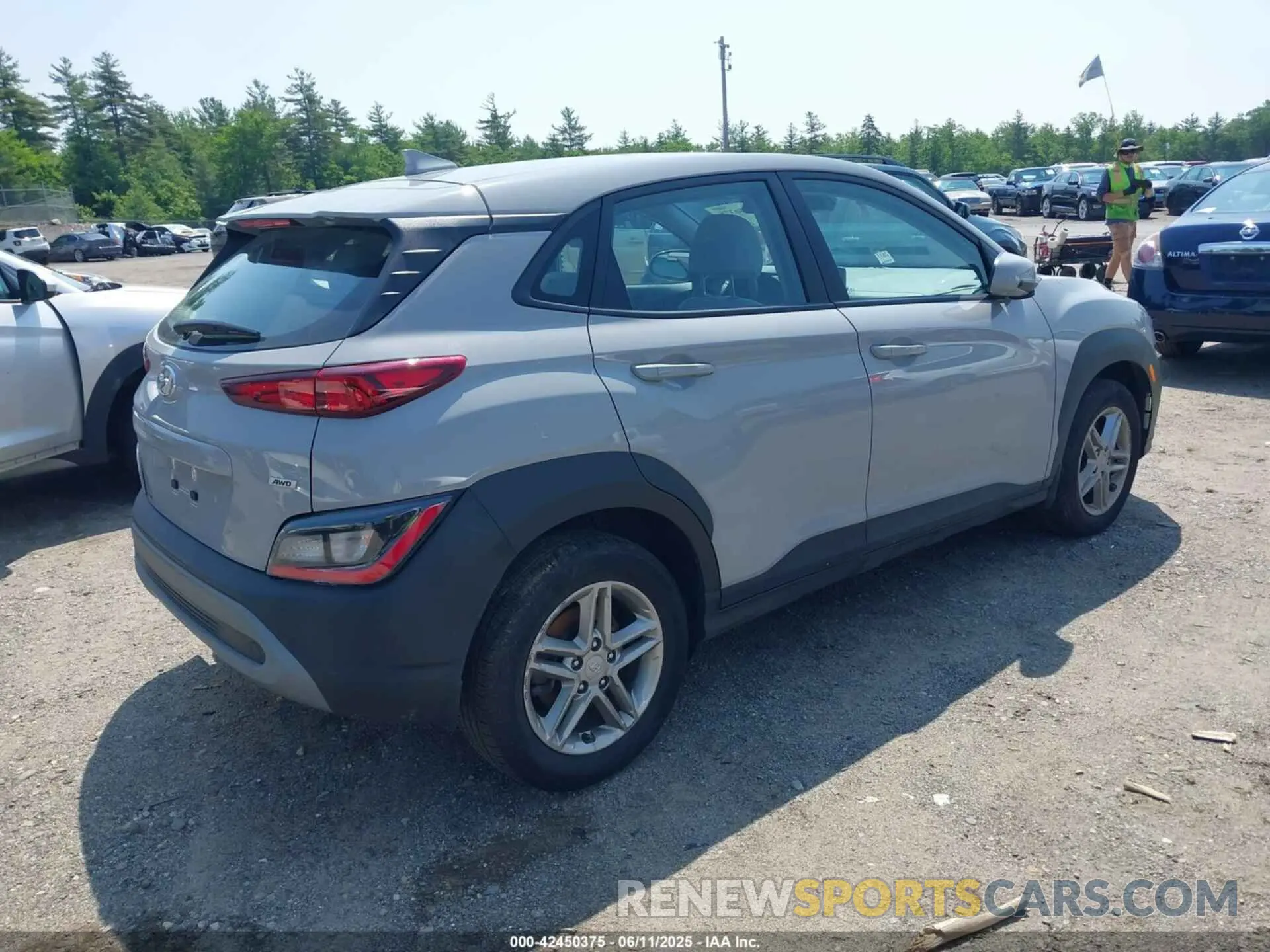 4 fotografías del automóvil dañado KM8K2CAB2NU880697 HYUNDAI KONA 2022