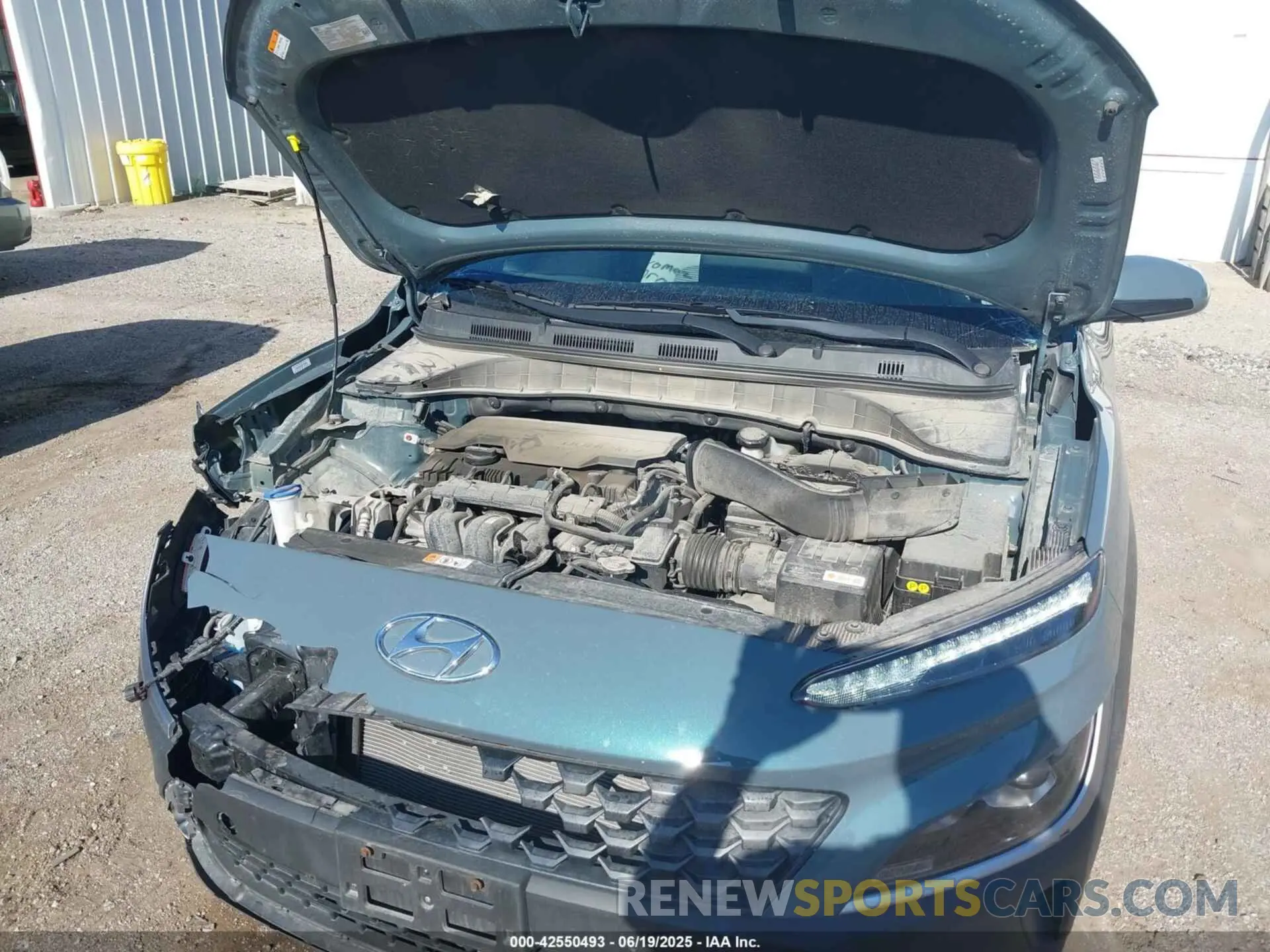 10 fotografías del automóvil dañado KM8K2CAB3NU876819 HYUNDAI KONA 2022