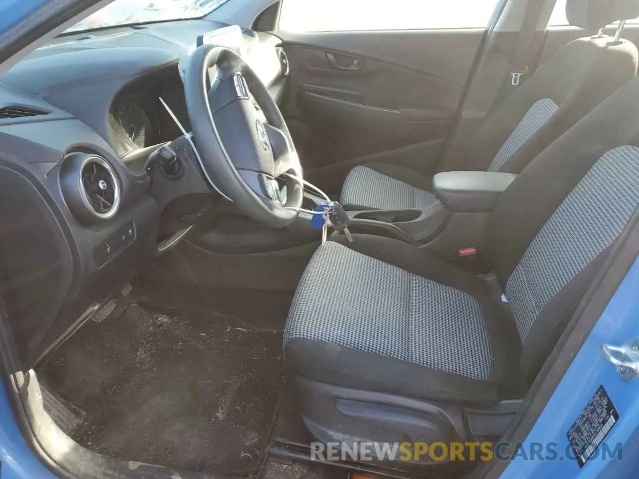 7 fotografías del automóvil dañado KM8K2CAB5NU768606 HYUNDAI KONA 2022