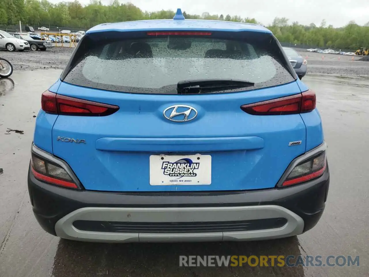 6 fotografías del automóvil dañado KM8K2CAB5NU842106 HYUNDAI KONA 2022