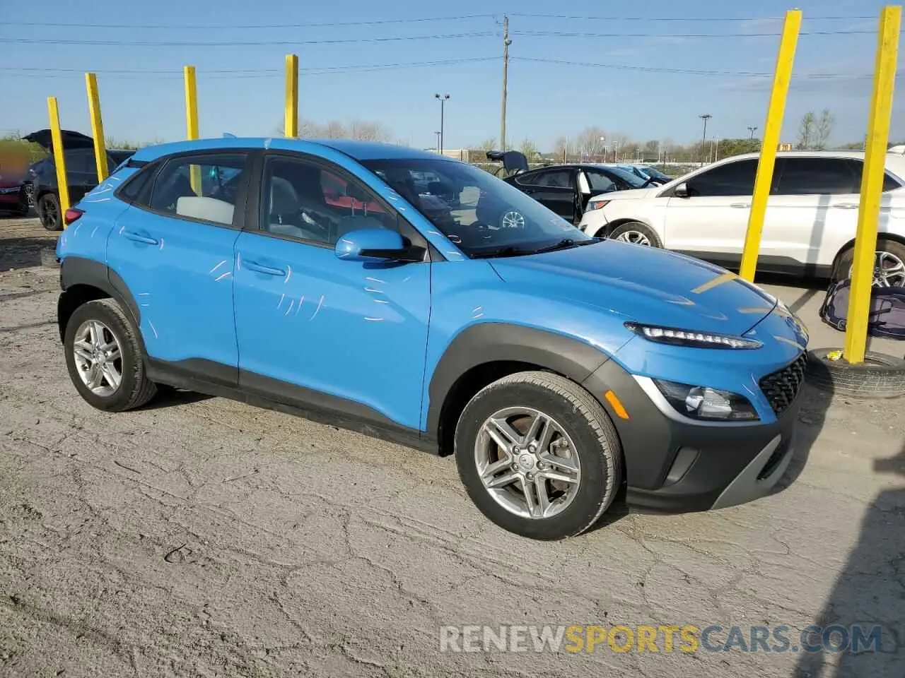 4 fotografías del automóvil dañado KM8K2CAB6NU891797 HYUNDAI KONA 2022