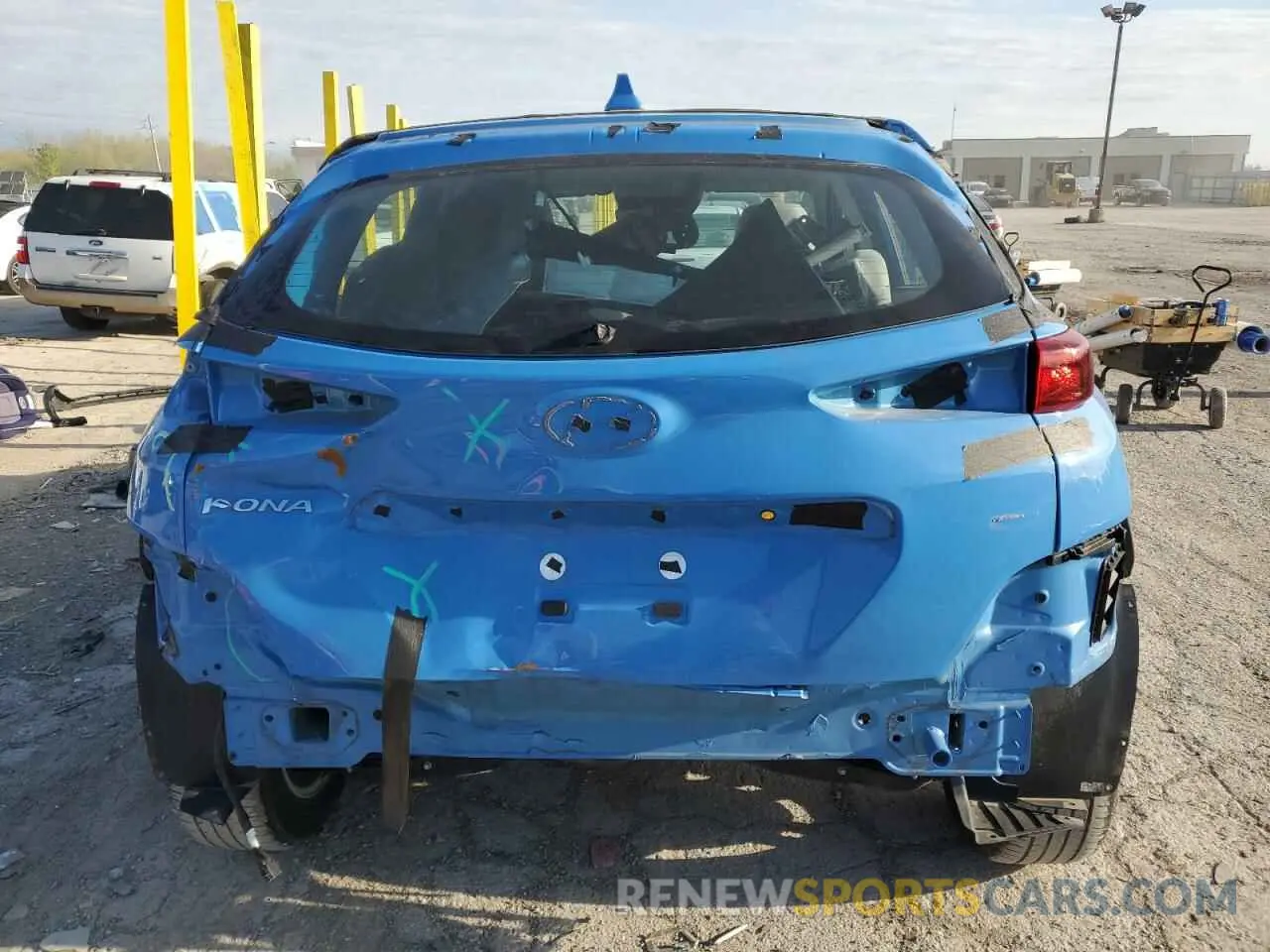 6 fotografías del automóvil dañado KM8K2CAB6NU891797 HYUNDAI KONA 2022