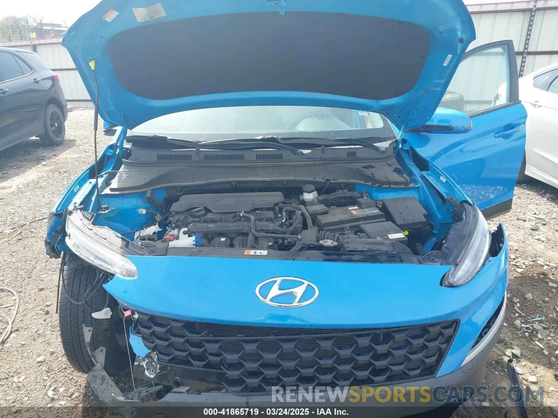 10 fotografías del automóvil dañado KM8K32AB2NU765962 HYUNDAI KONA 2022