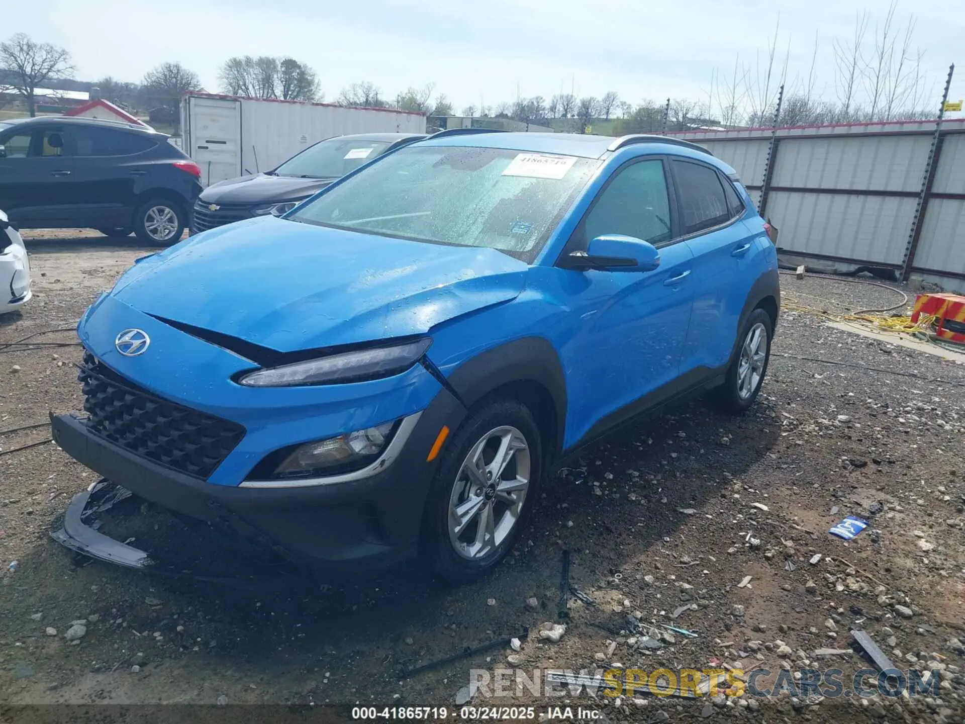 2 fotografías del automóvil dañado KM8K32AB2NU765962 HYUNDAI KONA 2022