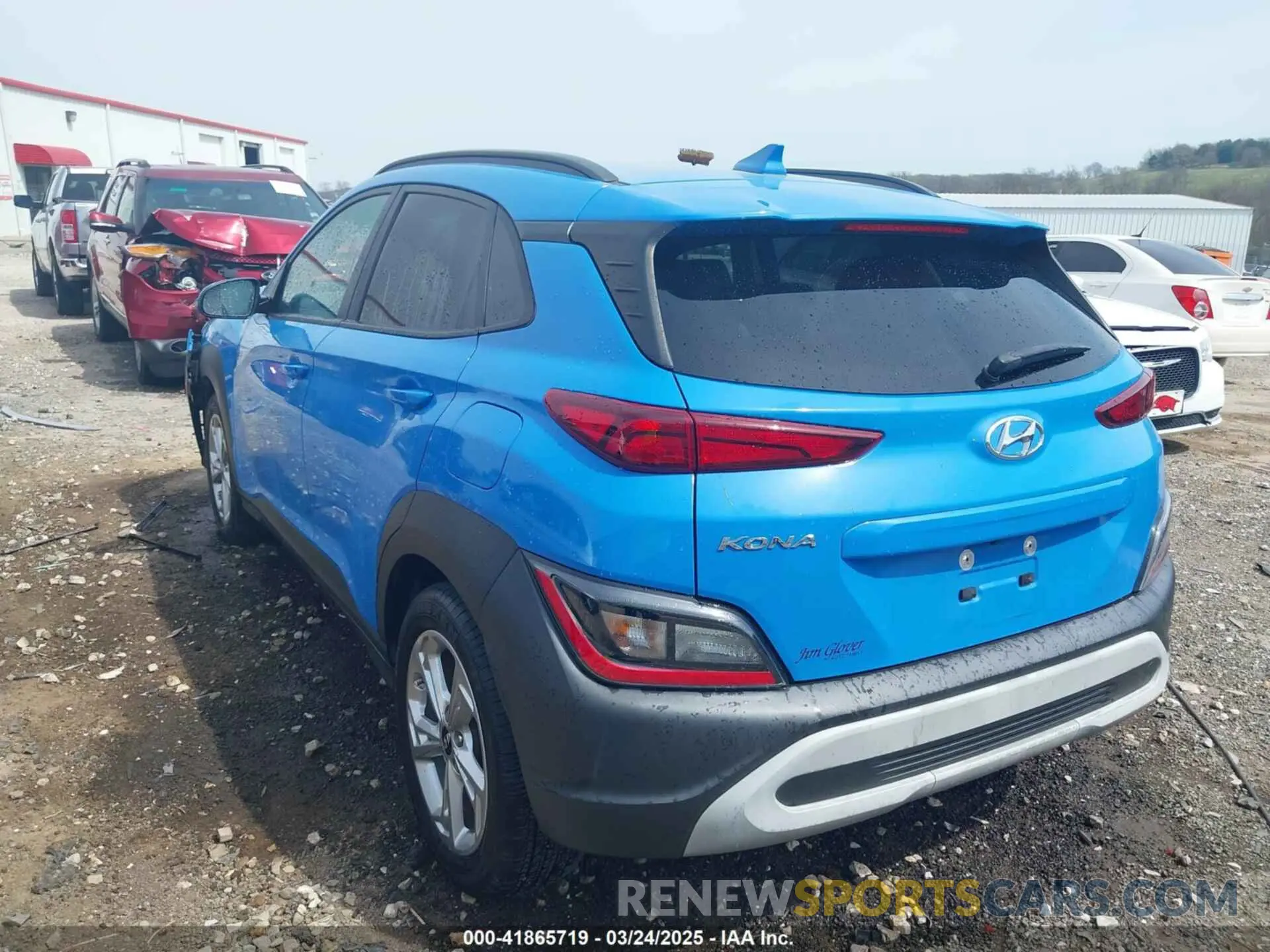 3 fotografías del automóvil dañado KM8K32AB2NU765962 HYUNDAI KONA 2022
