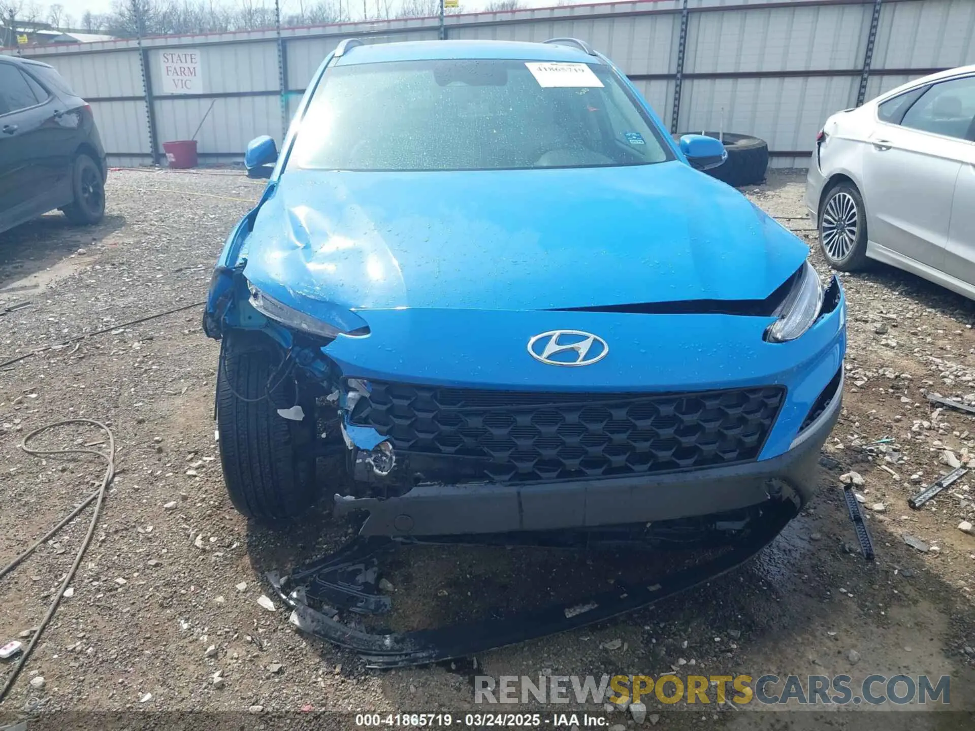 6 fotografías del automóvil dañado KM8K32AB2NU765962 HYUNDAI KONA 2022