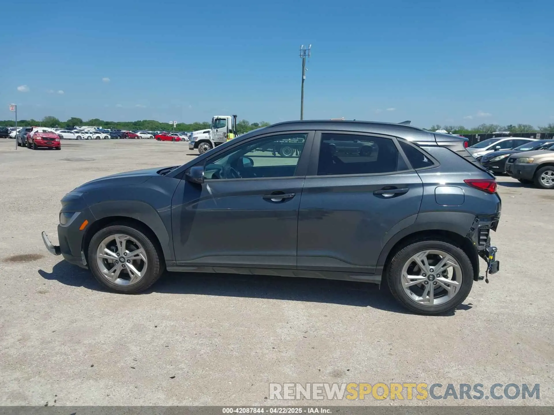 14 fotografías del automóvil dañado KM8K32AB2NU891934 HYUNDAI KONA 2022