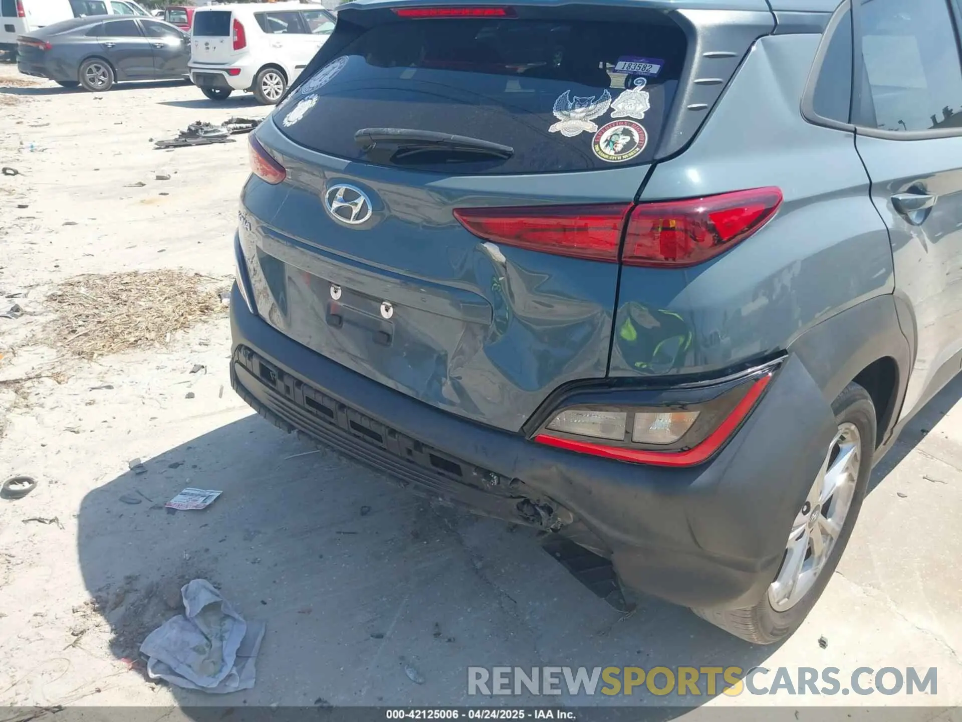6 fotografías del automóvil dañado KM8K32AB7NU795104 HYUNDAI KONA 2022