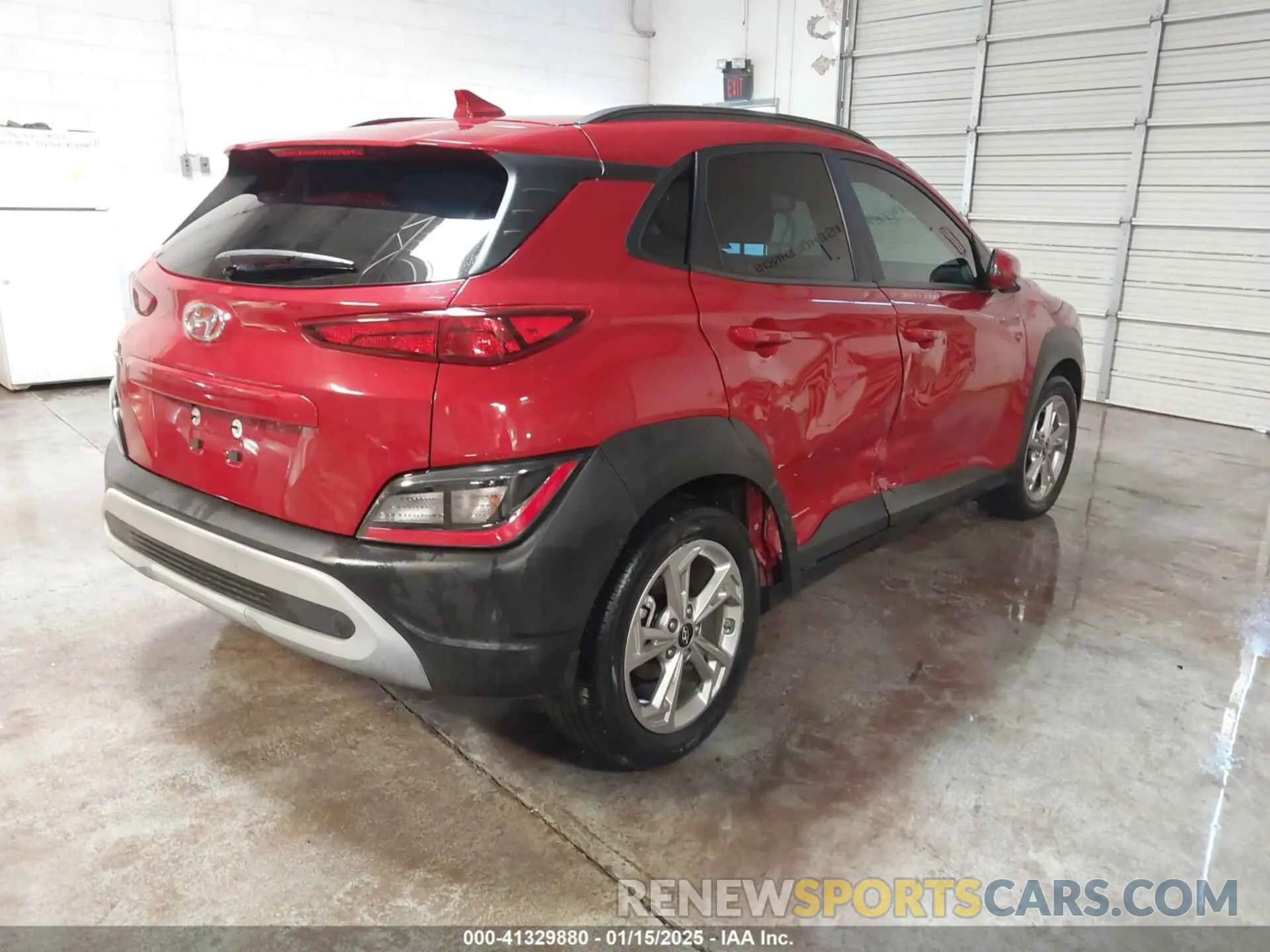 4 fotografías del automóvil dañado KM8K32AB7NU891234 HYUNDAI KONA 2022