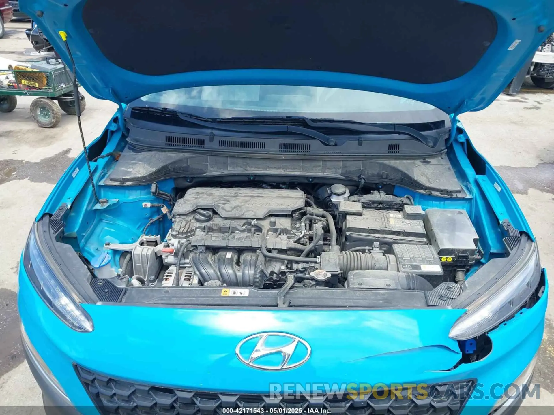 10 fotografías del automóvil dañado KM8K32AB8NU770762 HYUNDAI KONA 2022