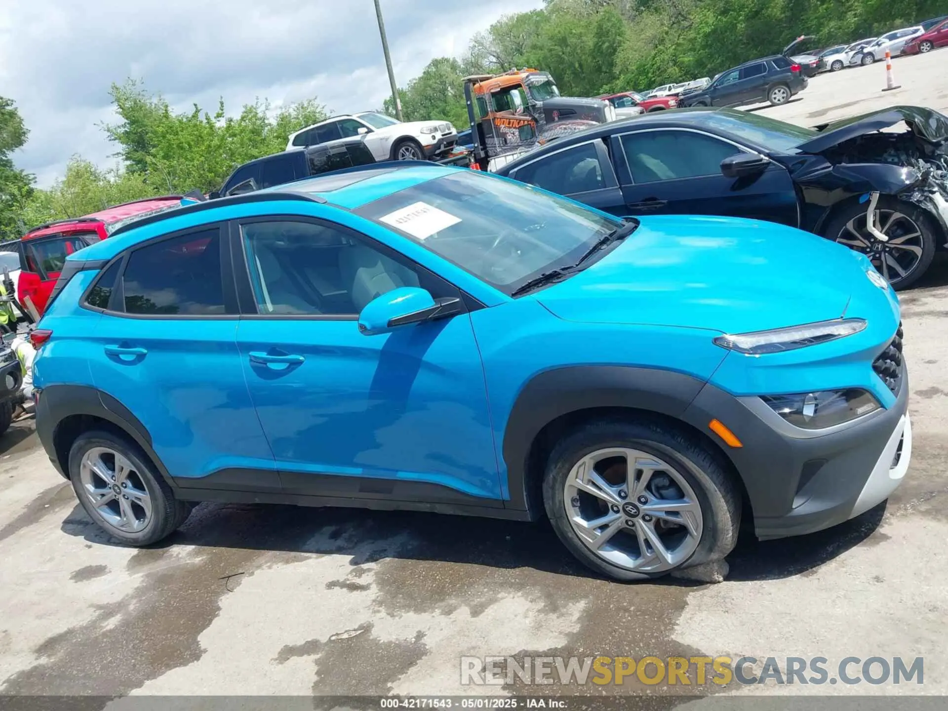 14 fotografías del automóvil dañado KM8K32AB8NU770762 HYUNDAI KONA 2022
