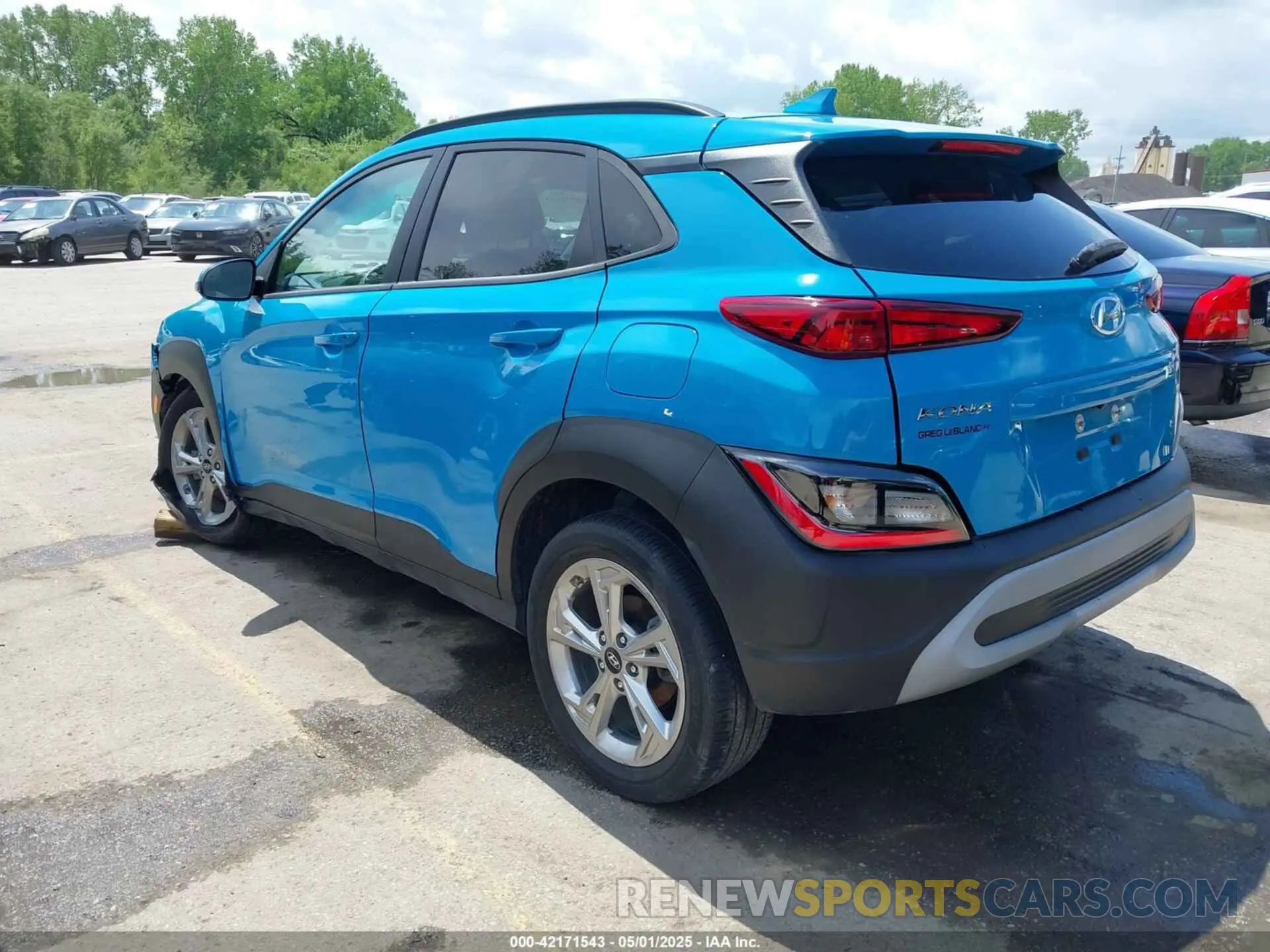 3 fotografías del automóvil dañado KM8K32AB8NU770762 HYUNDAI KONA 2022