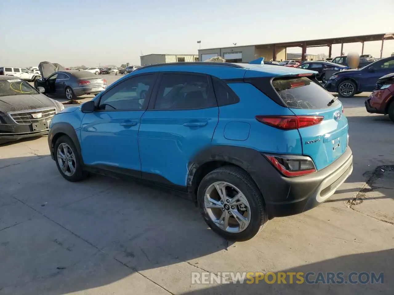 2 fotografías del automóvil dañado KM8K32AB9NU928669 HYUNDAI KONA 2022