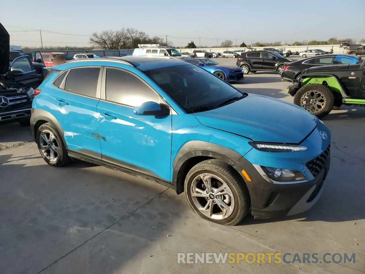 4 fotografías del automóvil dañado KM8K32AB9NU928669 HYUNDAI KONA 2022